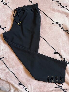 MICHAEL Michael Kors Black Elastic Waistband Pants